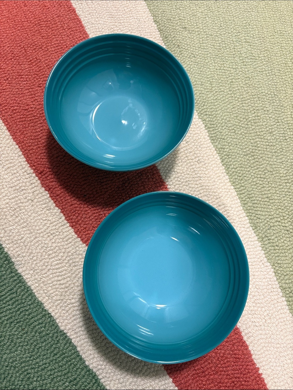 Le Creuset 22oz bowls Turquoise - Set of 2